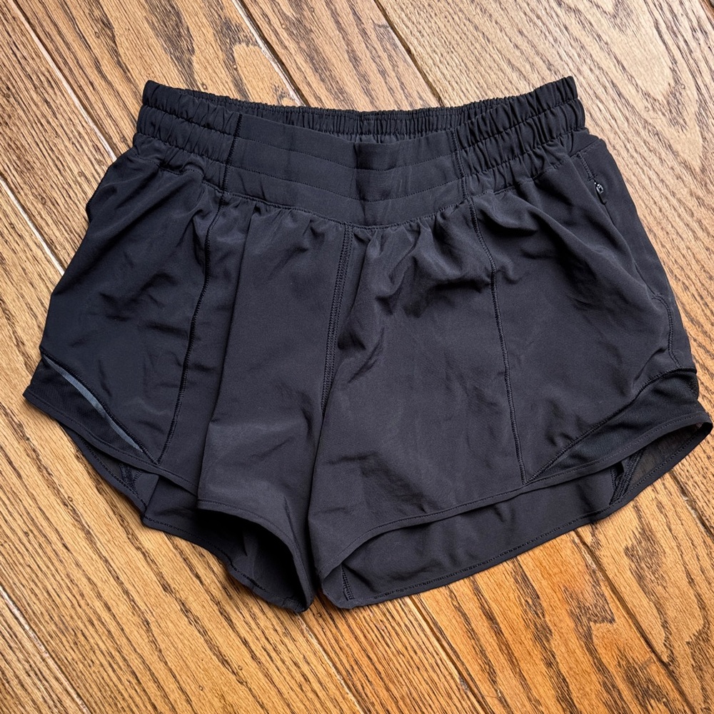 Lululemon Black Athletic Shorts size 6 Tall